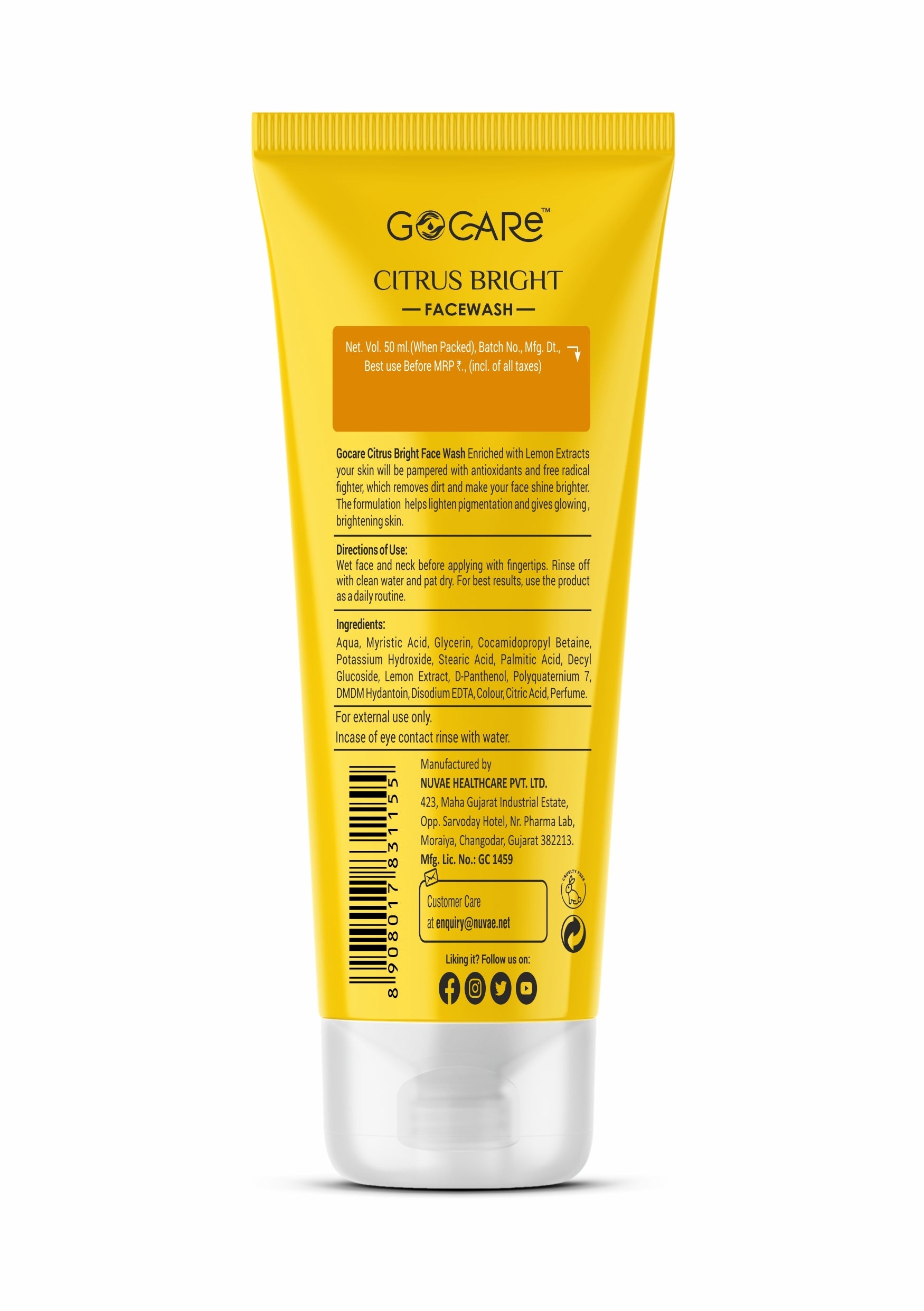 GoCare Citrus Glow  Face Wash