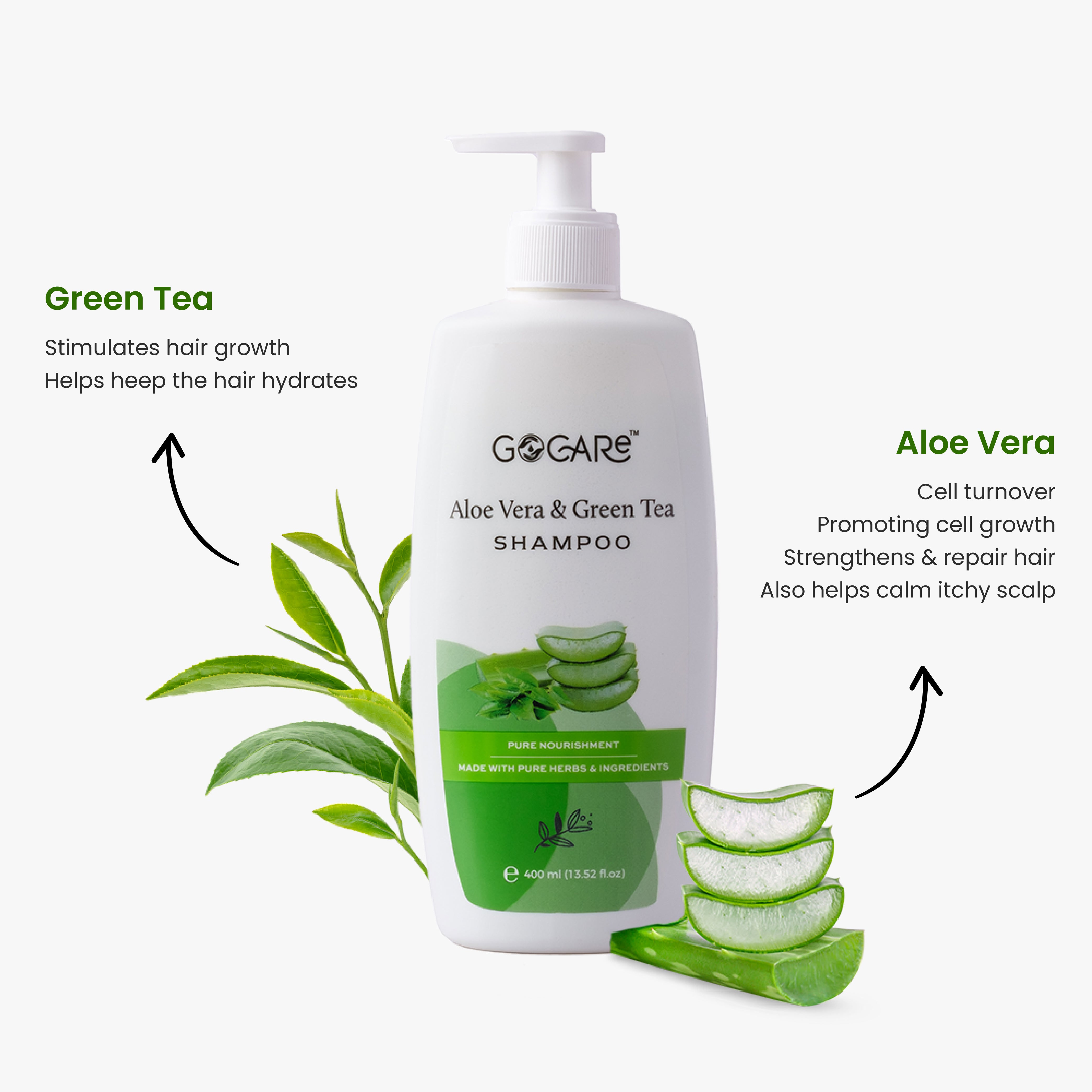 Aloe Vera & green Tea Nourishing Shampoo