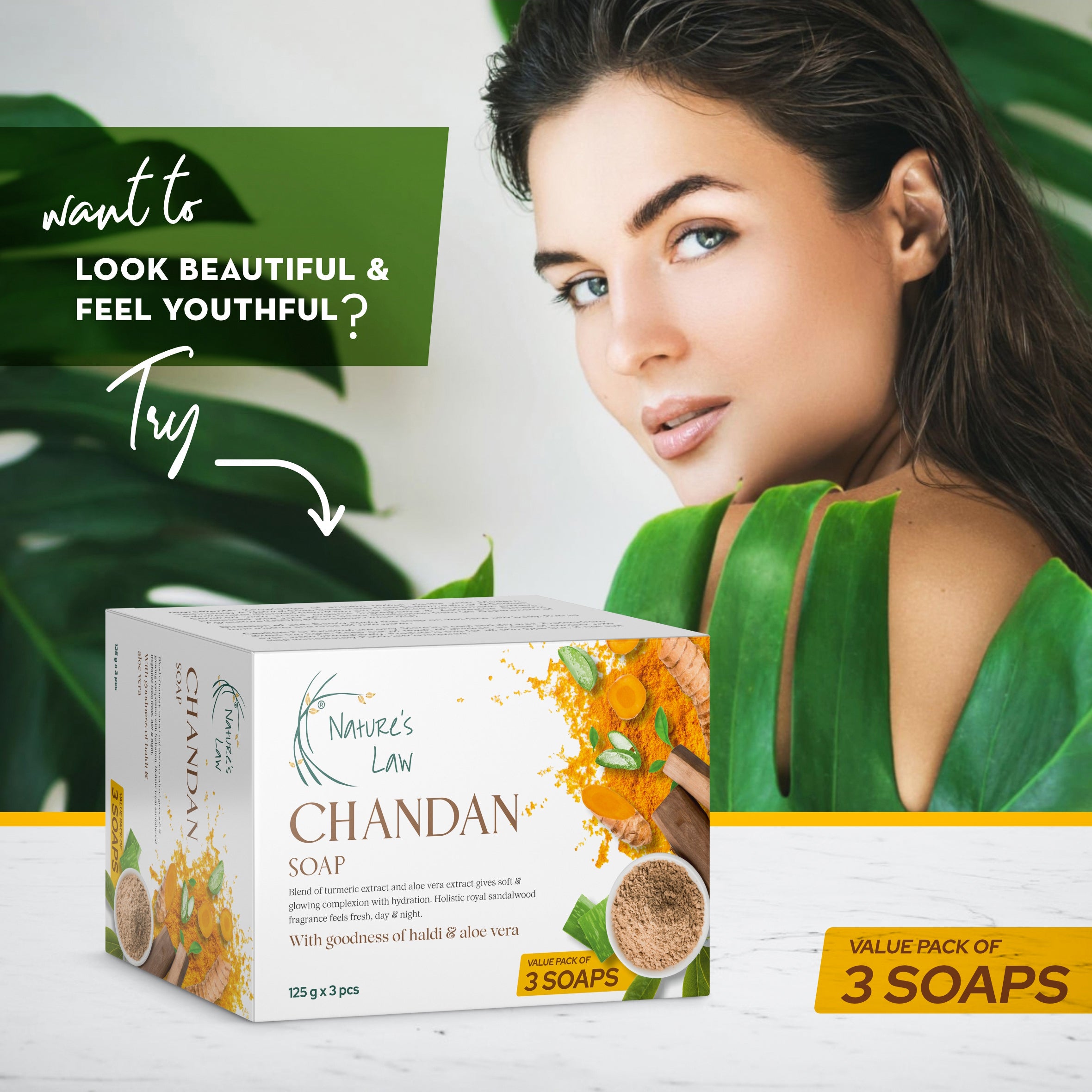Sandalwood Bath Soap (Pack of 3)