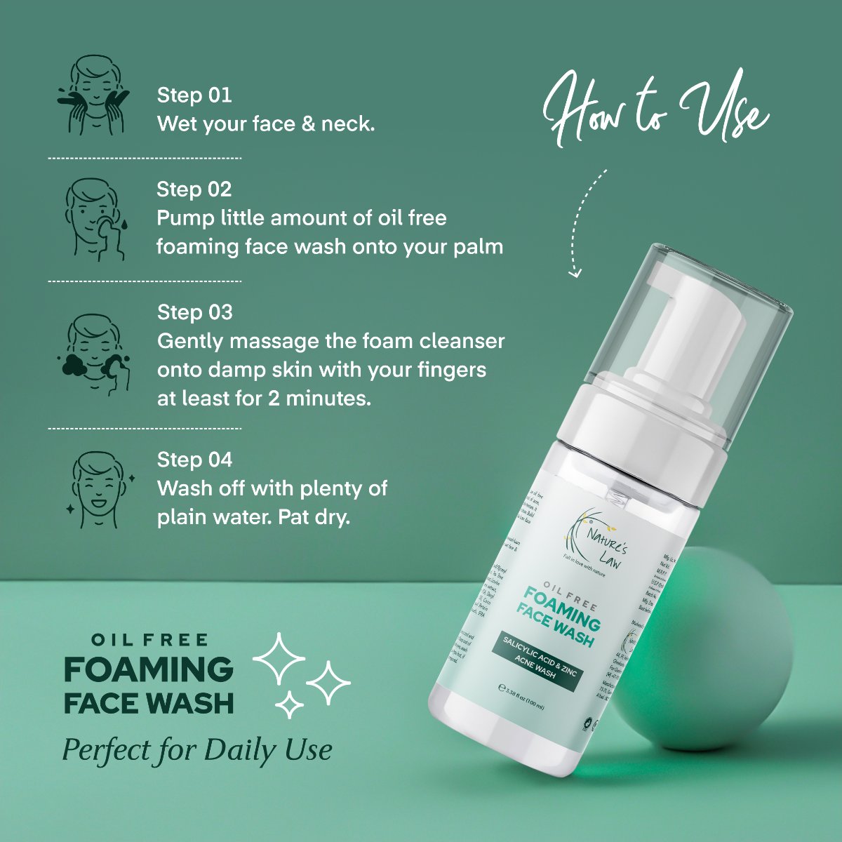 Oil Free Foaming Facewash