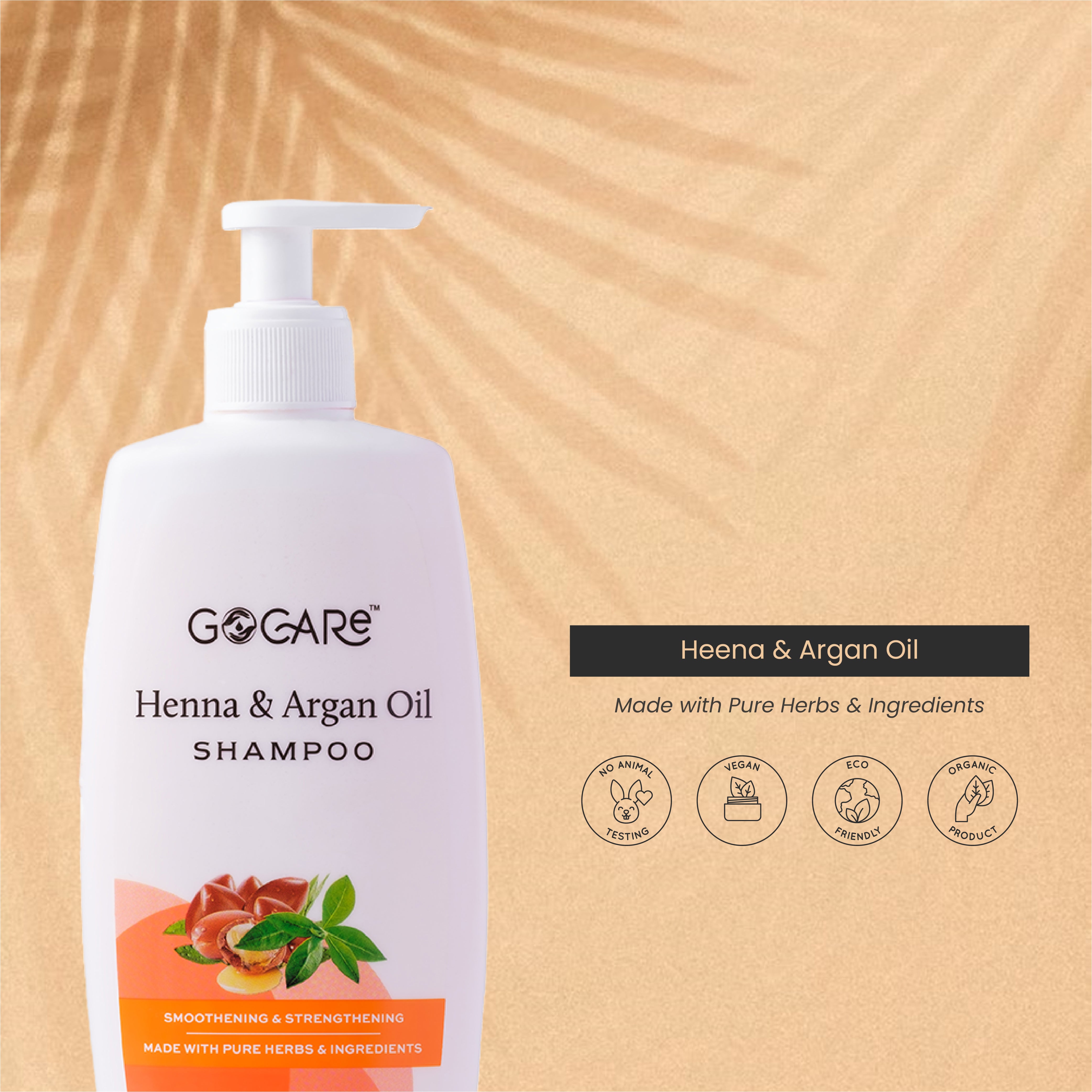 Henna & Argan Oil Smoothening & Strengthening Shampoo