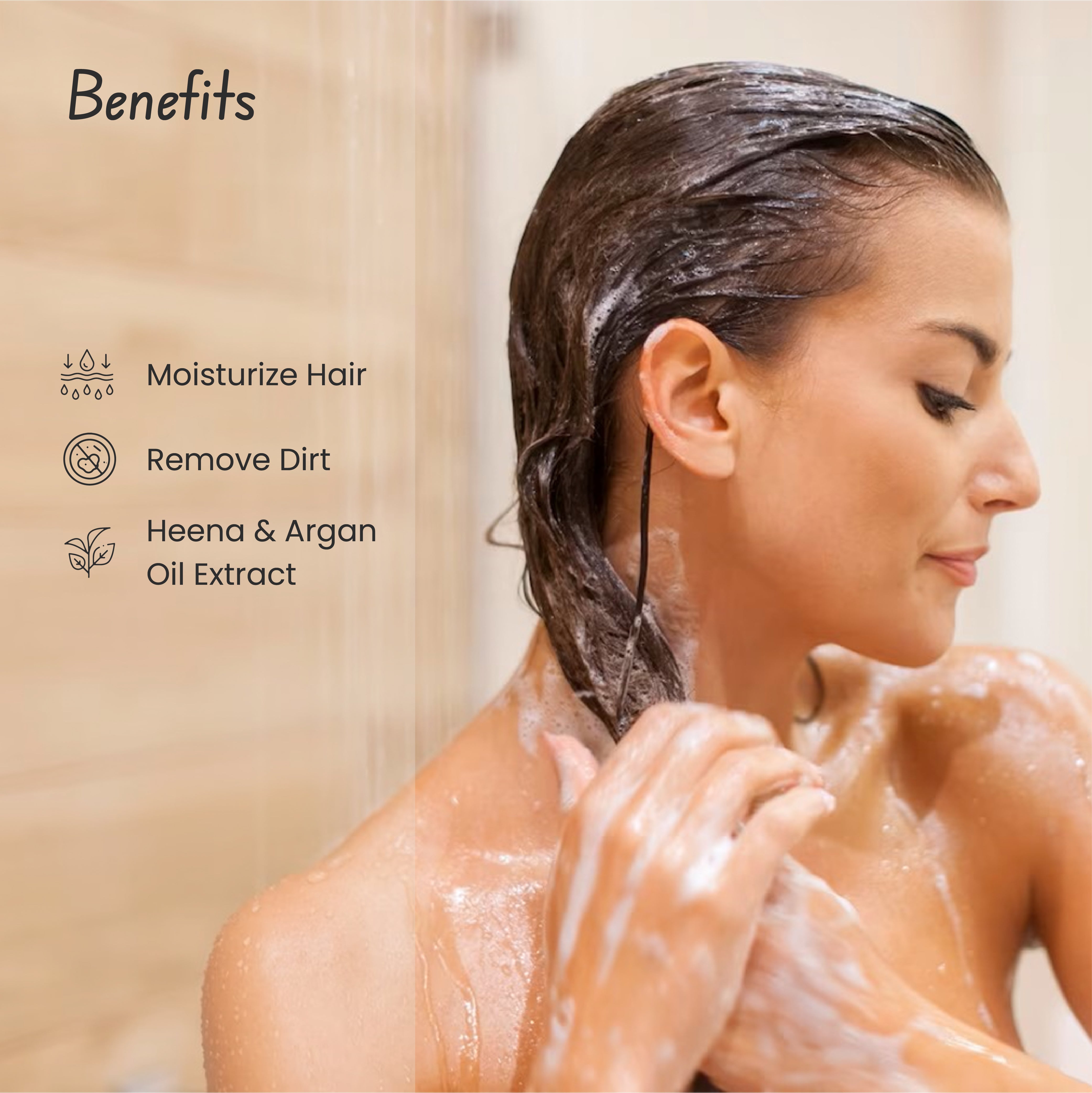 Henna & Argan Oil Smoothening & Strengthening Shampoo